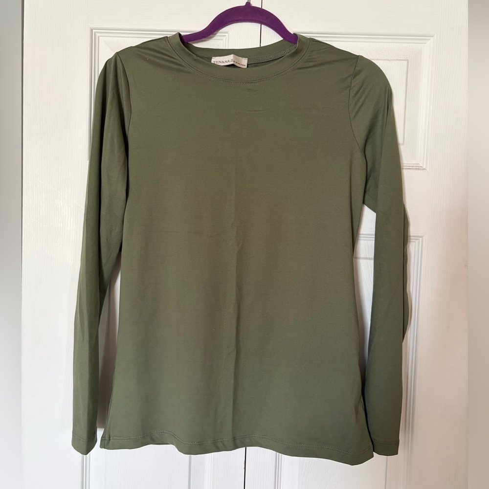 Zenana Outfitters Sage Long Sleeve Tee